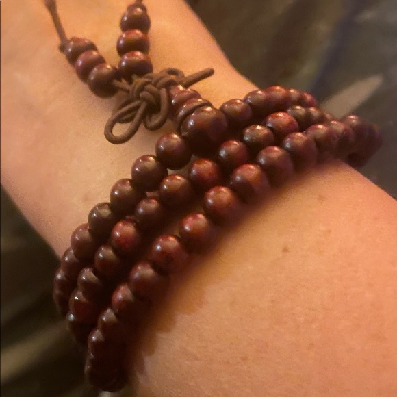 NWOT PRETTY BURGUNDY BRACELET/NECKLACE! - Picture 4 of 5